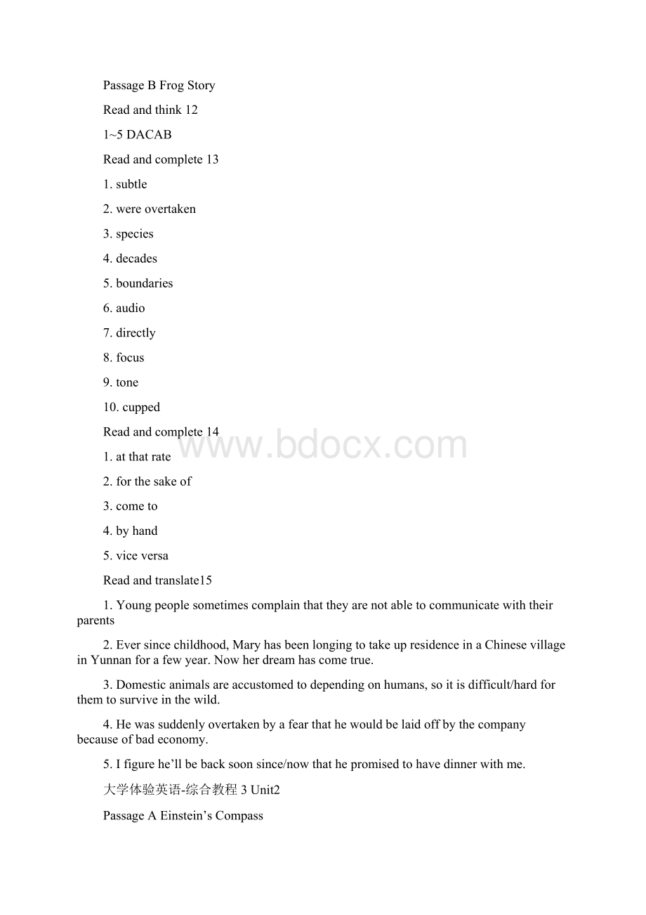 大学体验英语综合教程3 课后答案Word文档格式.docx_第2页