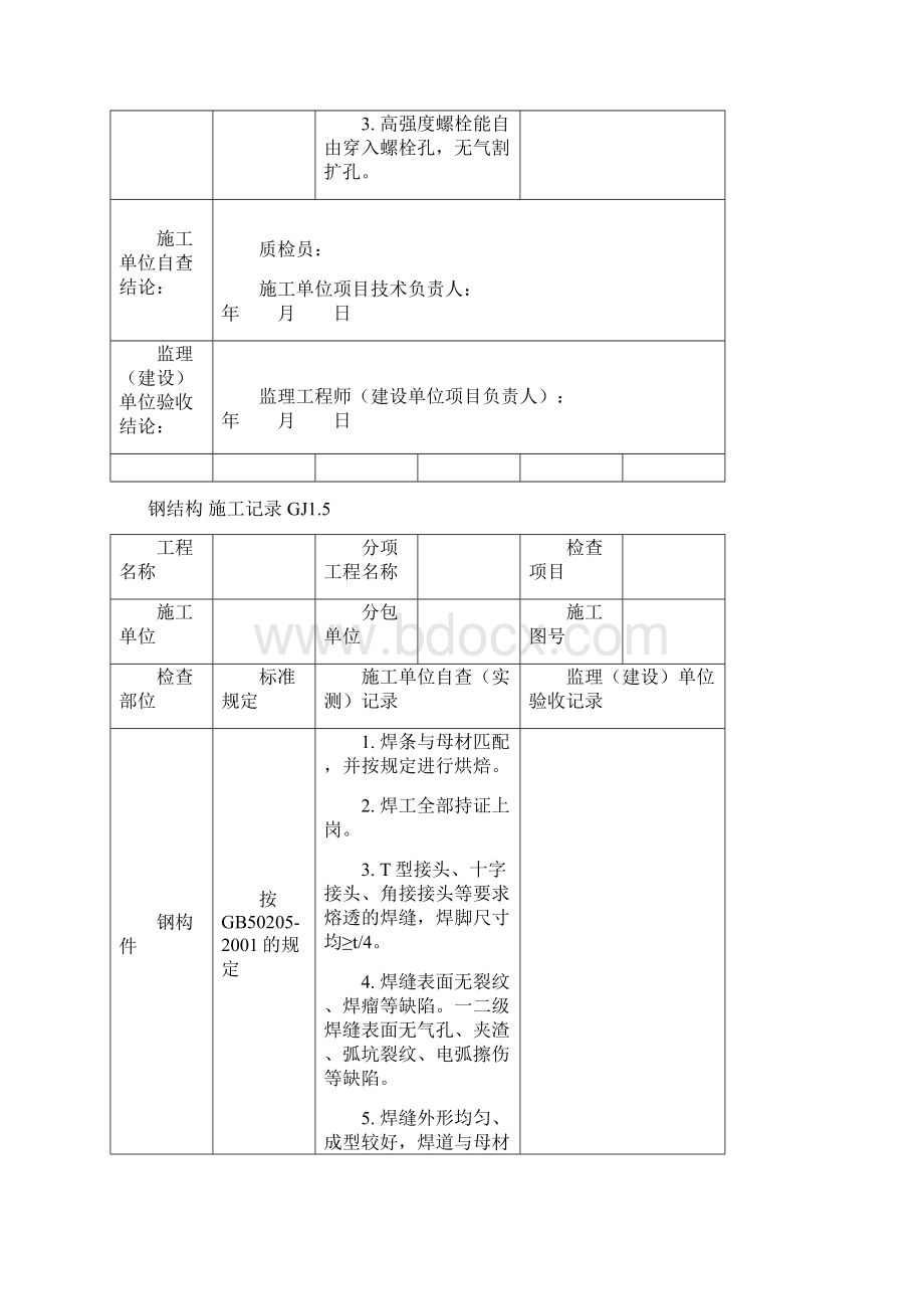 钢结构施工记录GJ15doc.docx_第3页