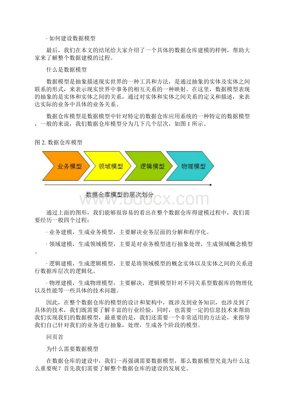 数据仓库建设中的数据建模方法Word格式.docx_第2页