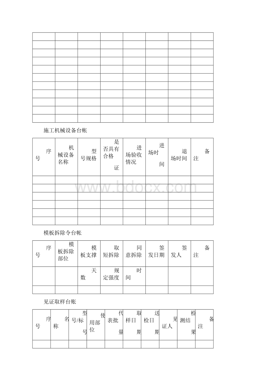 监理台账表格.docx_第2页