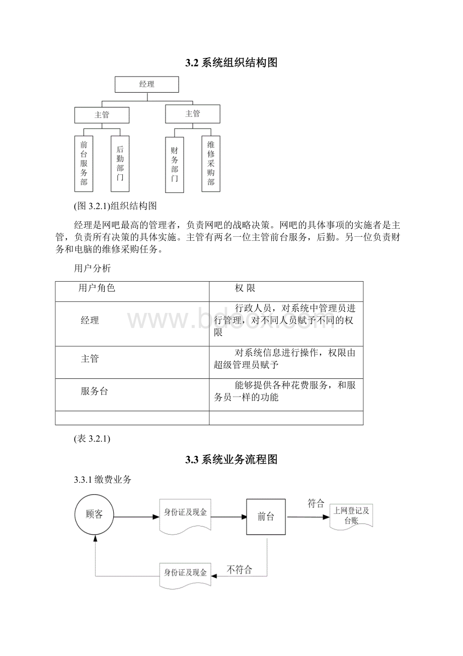 详细的网吧管理系统实训报告.docx_第3页