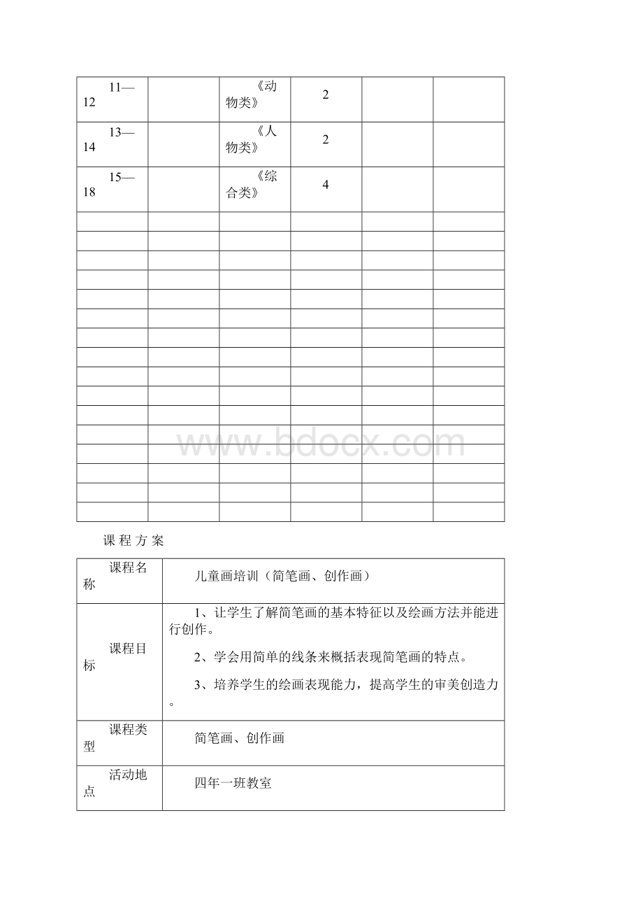 简笔画社团活动方案Word文档下载推荐.docx_第2页