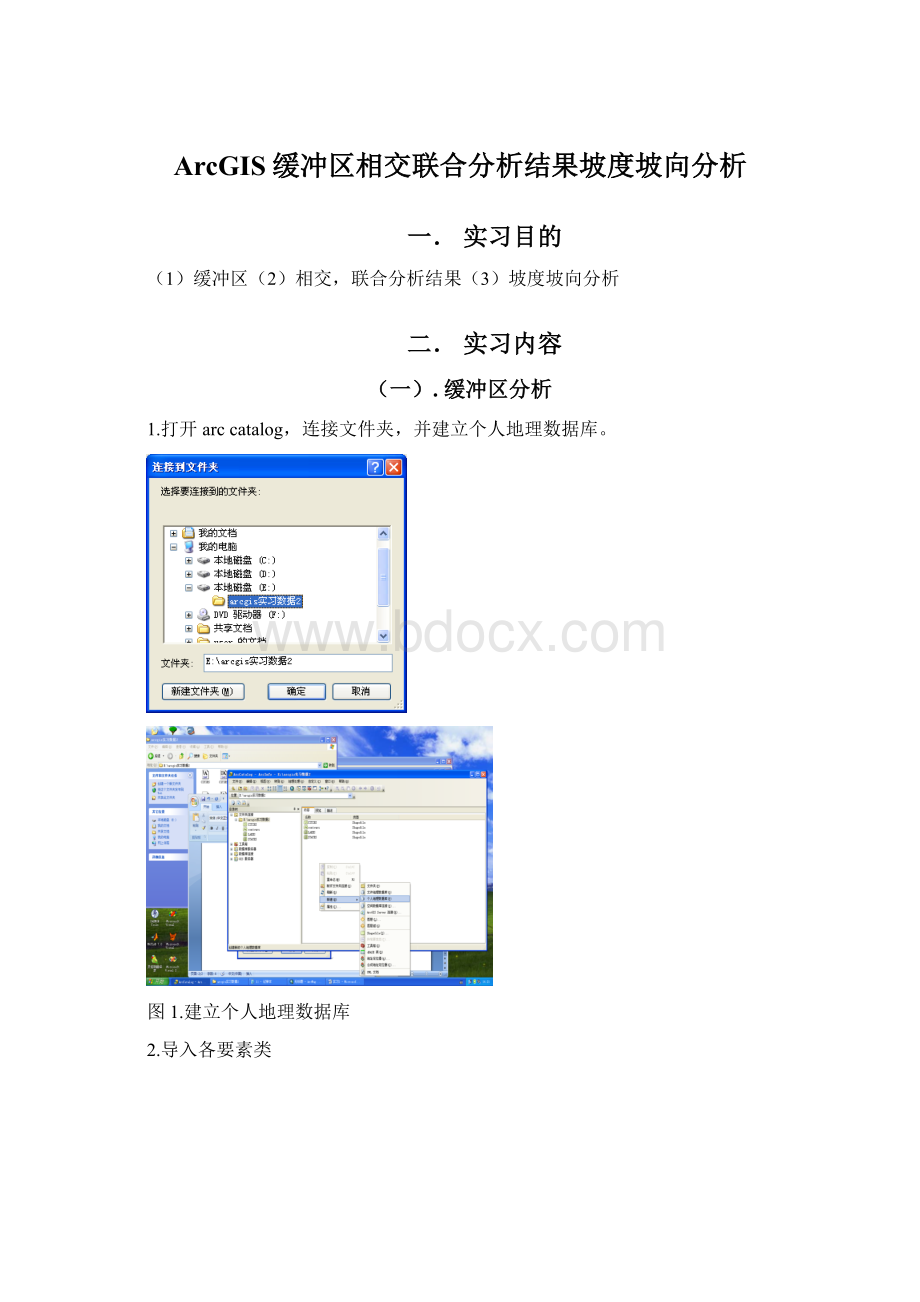 ArcGIS缓冲区相交联合分析结果坡度坡向分析Word下载.docx_第1页