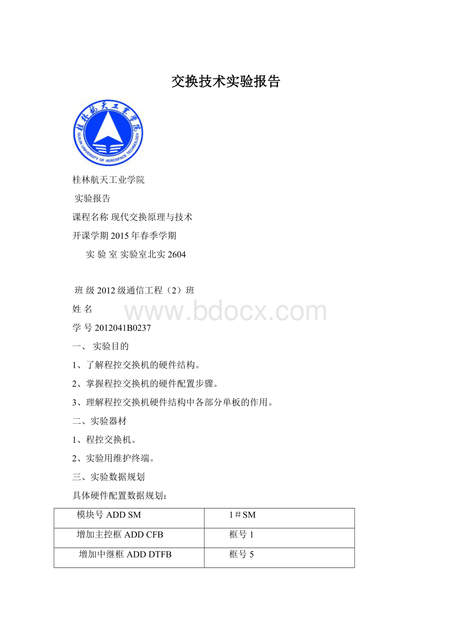 交换技术实验报告.docx_第1页