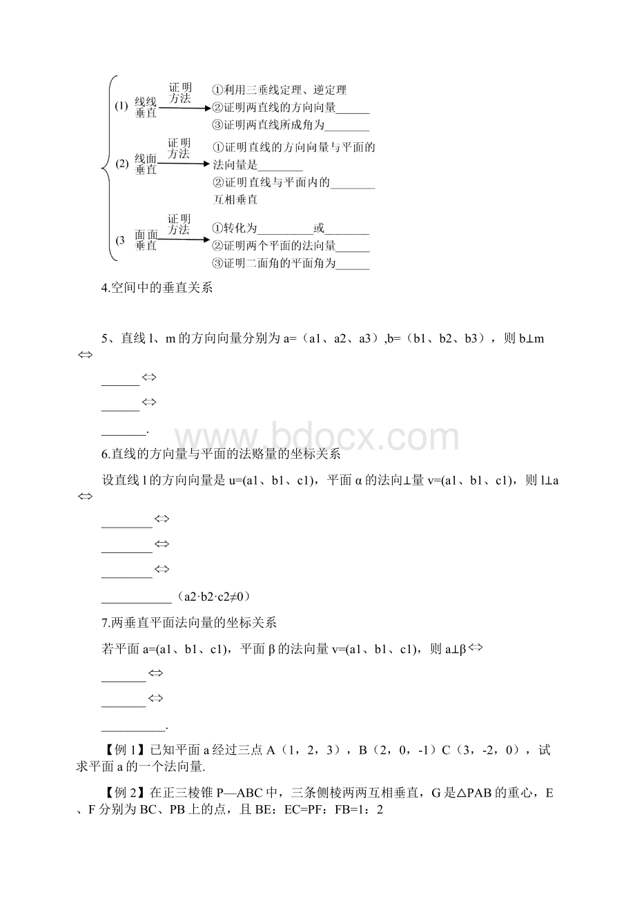 空间向量的平行与垂直导学案.docx_第2页