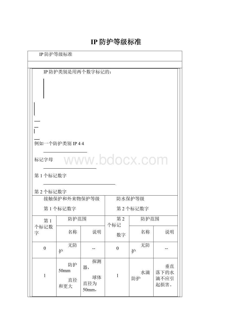 IP防护等级标准文档格式.docx