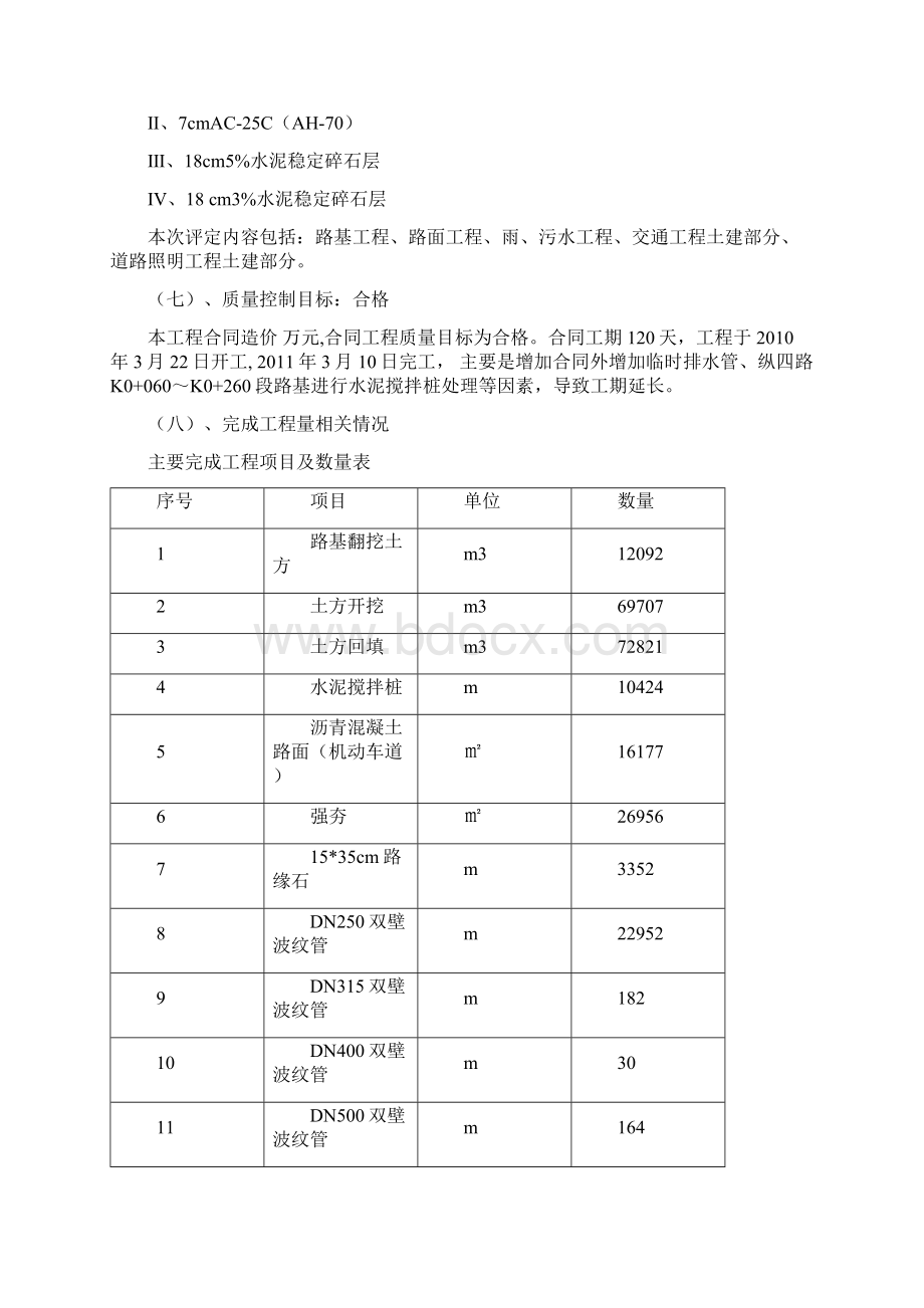 市政监理竣工验收质量评估报告精简版12.docx_第3页