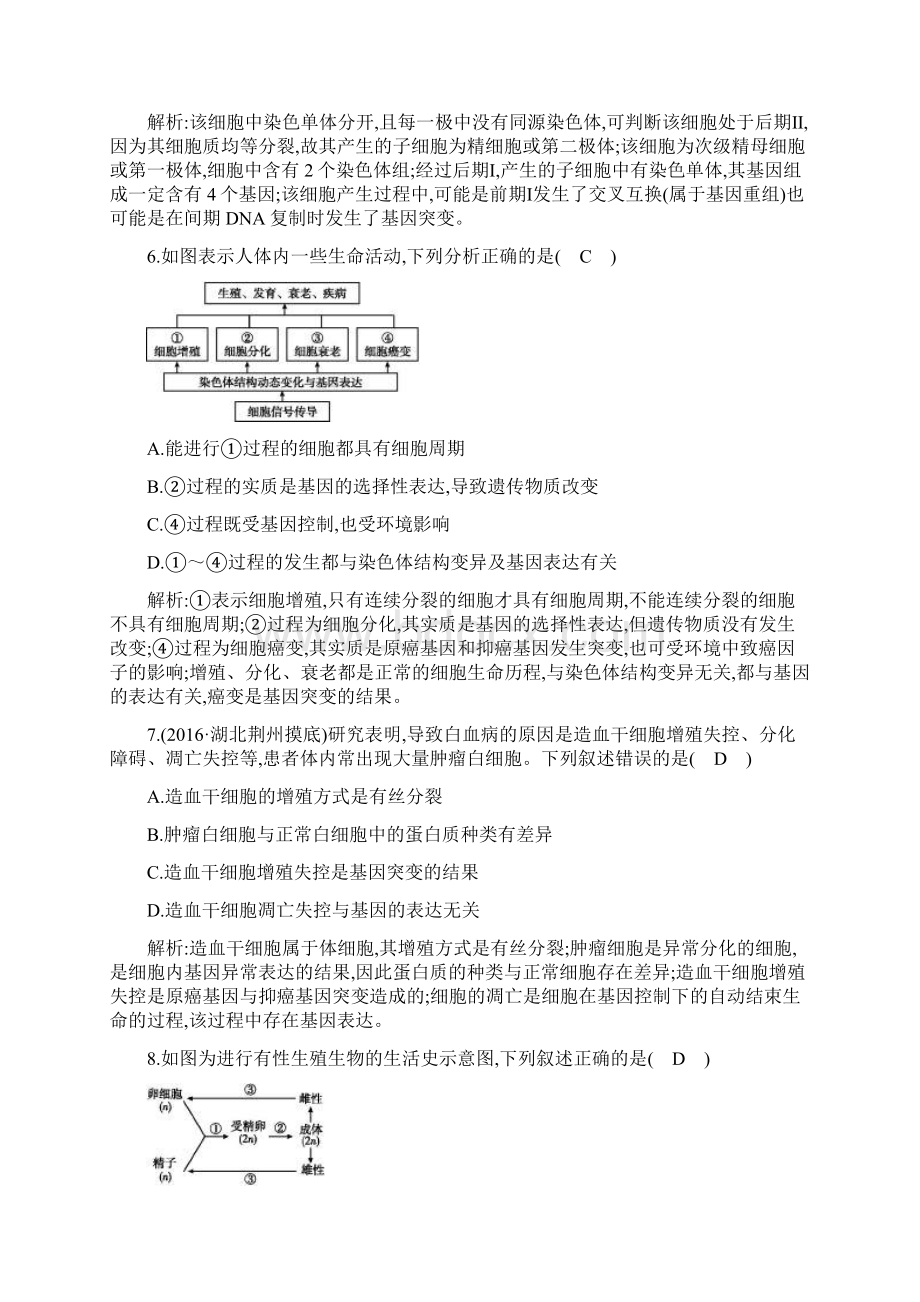 高考生物全国通用版大一轮复习单元过关检测四文档格式.docx_第3页