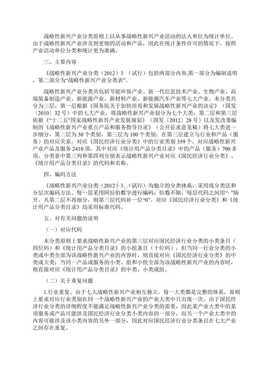 《战略性新兴产业分类》试行解析Word文档下载推荐.docx_第2页