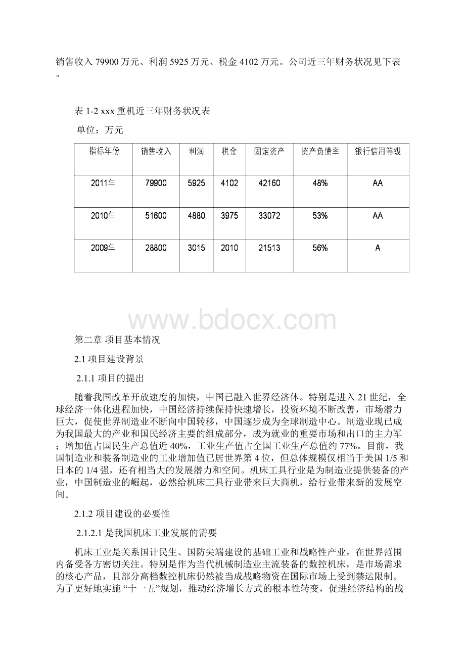 重型数控装备及大型金属成型设备项目可行性研究报告文档格式.docx_第3页