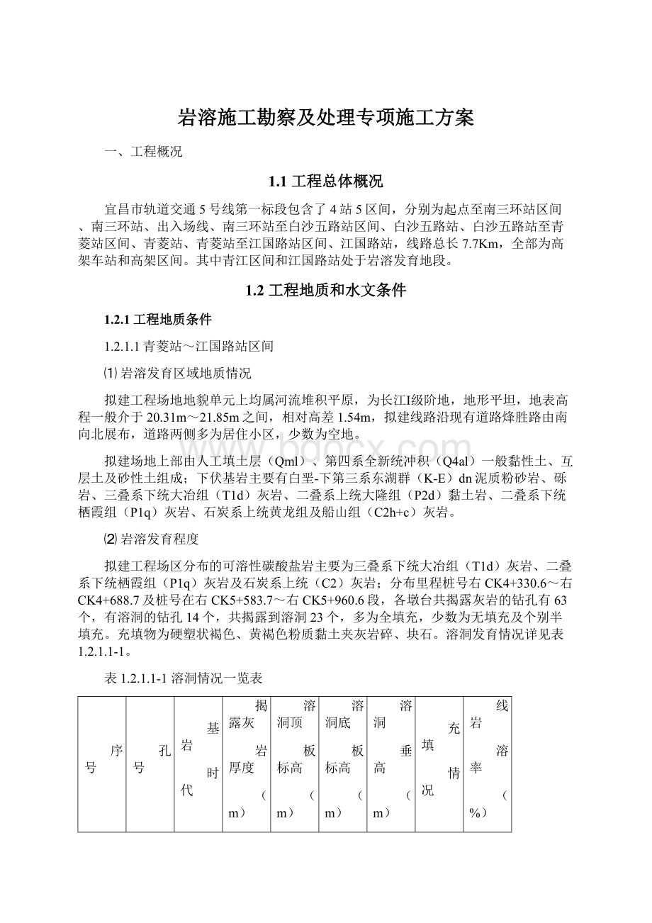 岩溶施工勘察及处理专项施工方案.docx_第1页