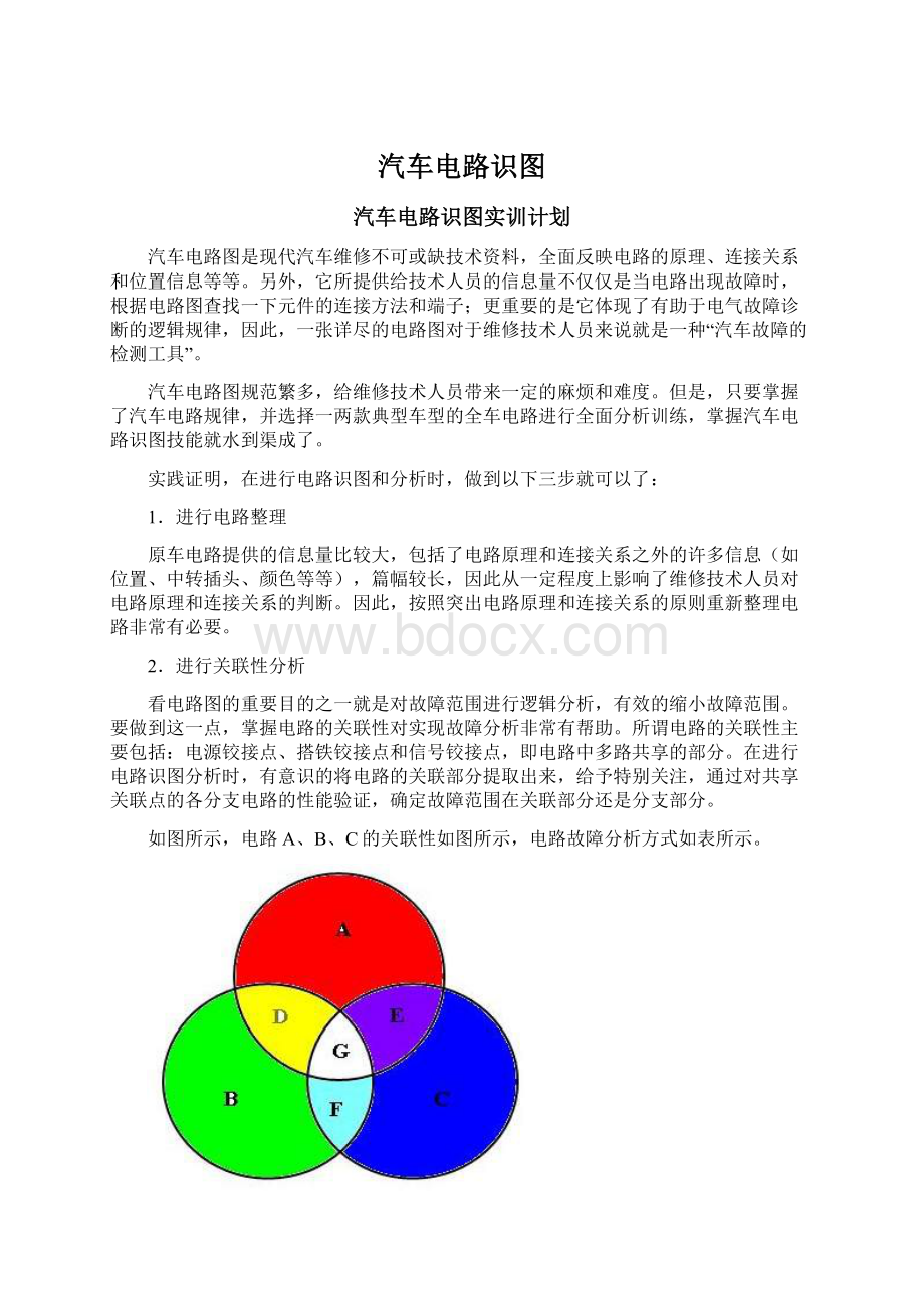 汽车电路识图Word文档下载推荐.docx_第1页