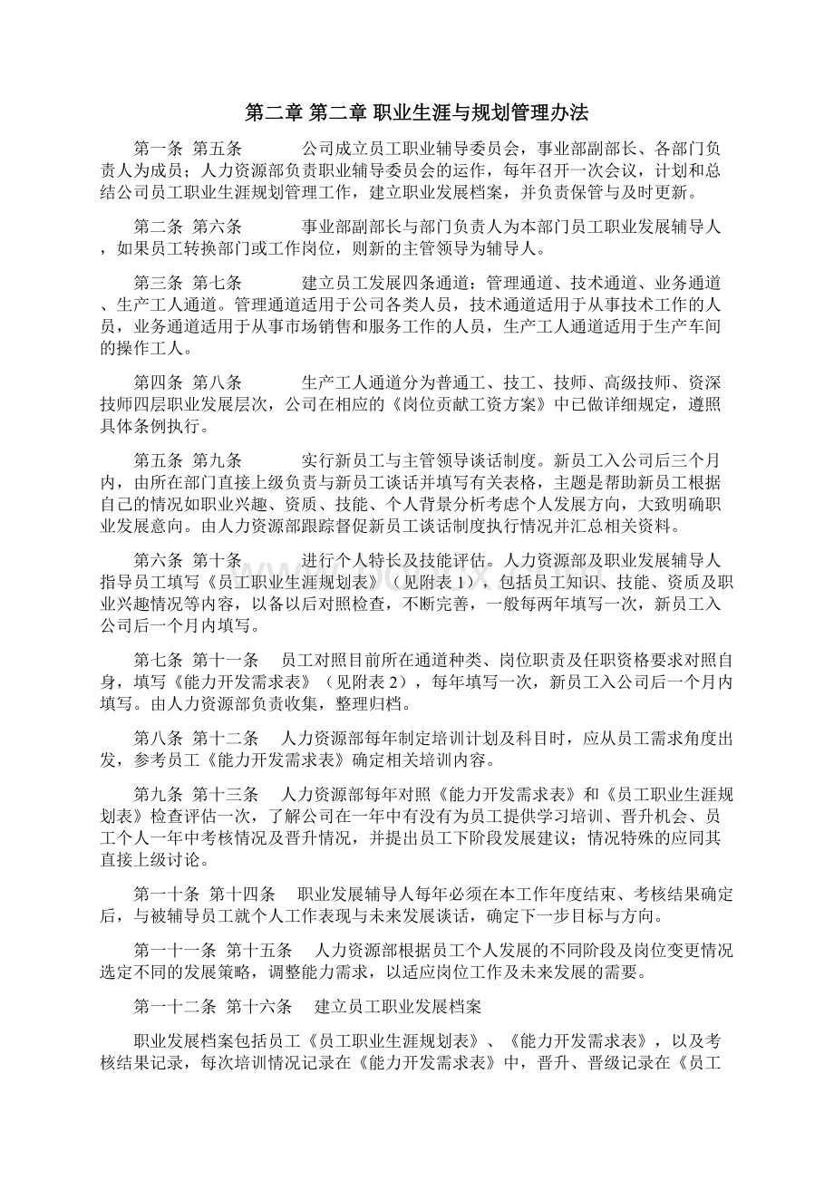 最新版本员工职业生涯规划与管理制度附表格Word下载.docx_第3页