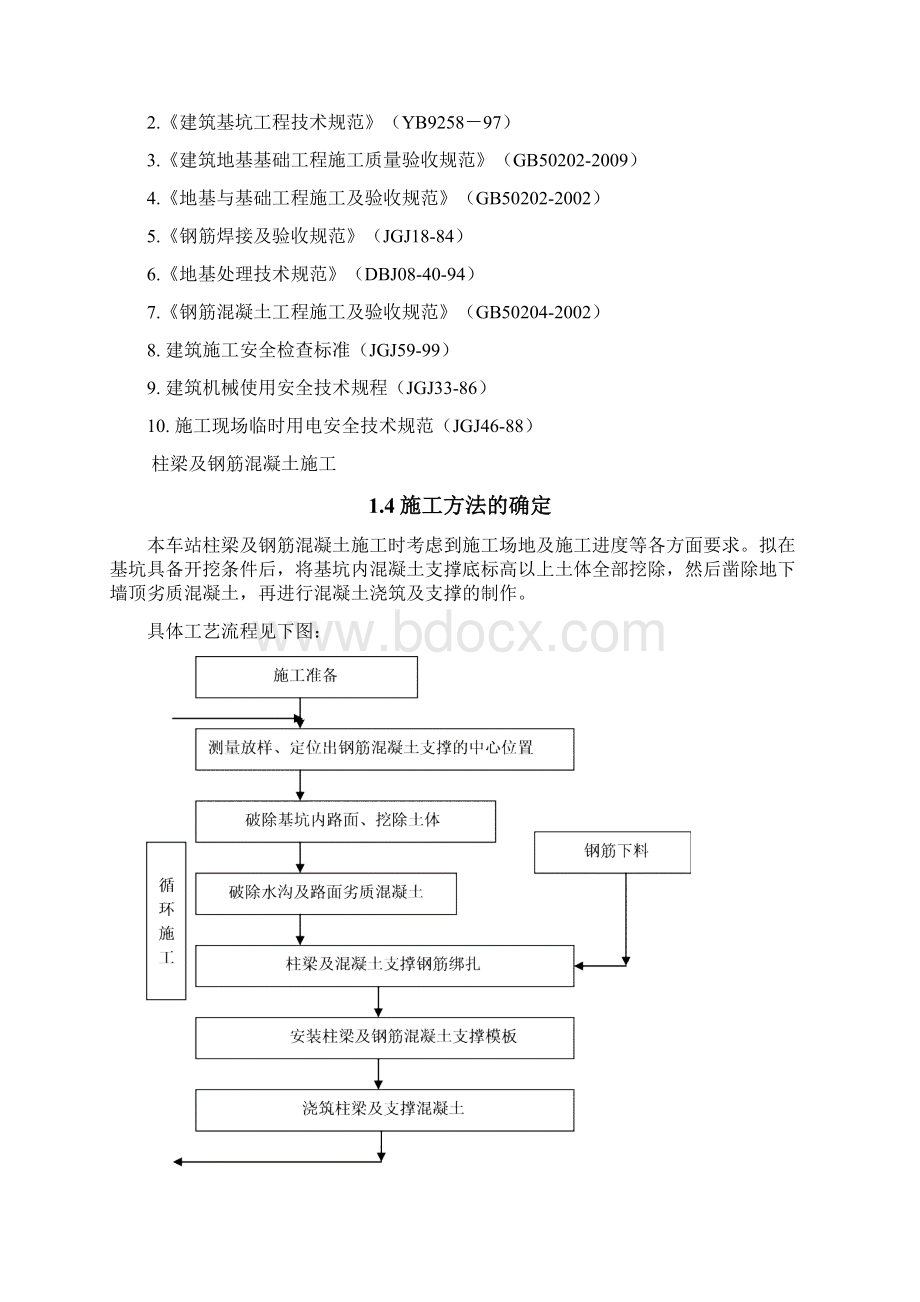 雪浪站圈梁及钢筋混凝土支撑施工方案修改Word格式.docx_第2页