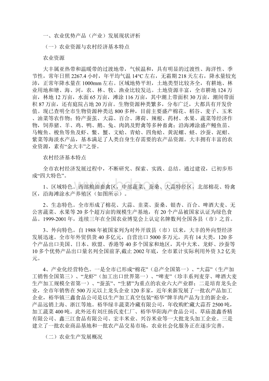 大丰市优势农产品区域布局规划及发展对策文档格式.docx_第2页