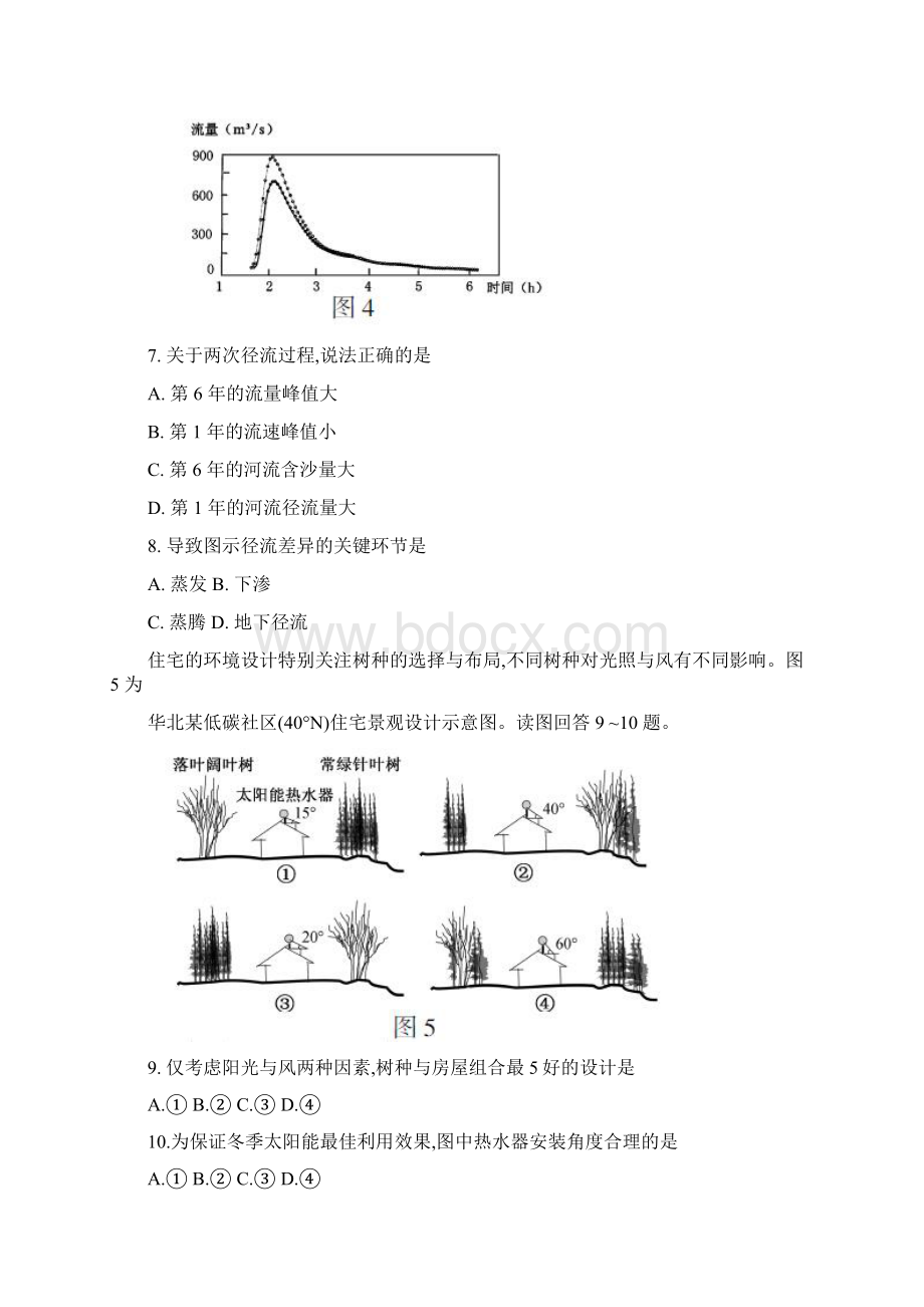 普通高等学校招生全国统一考试地理试题江苏卷含答案.docx_第3页