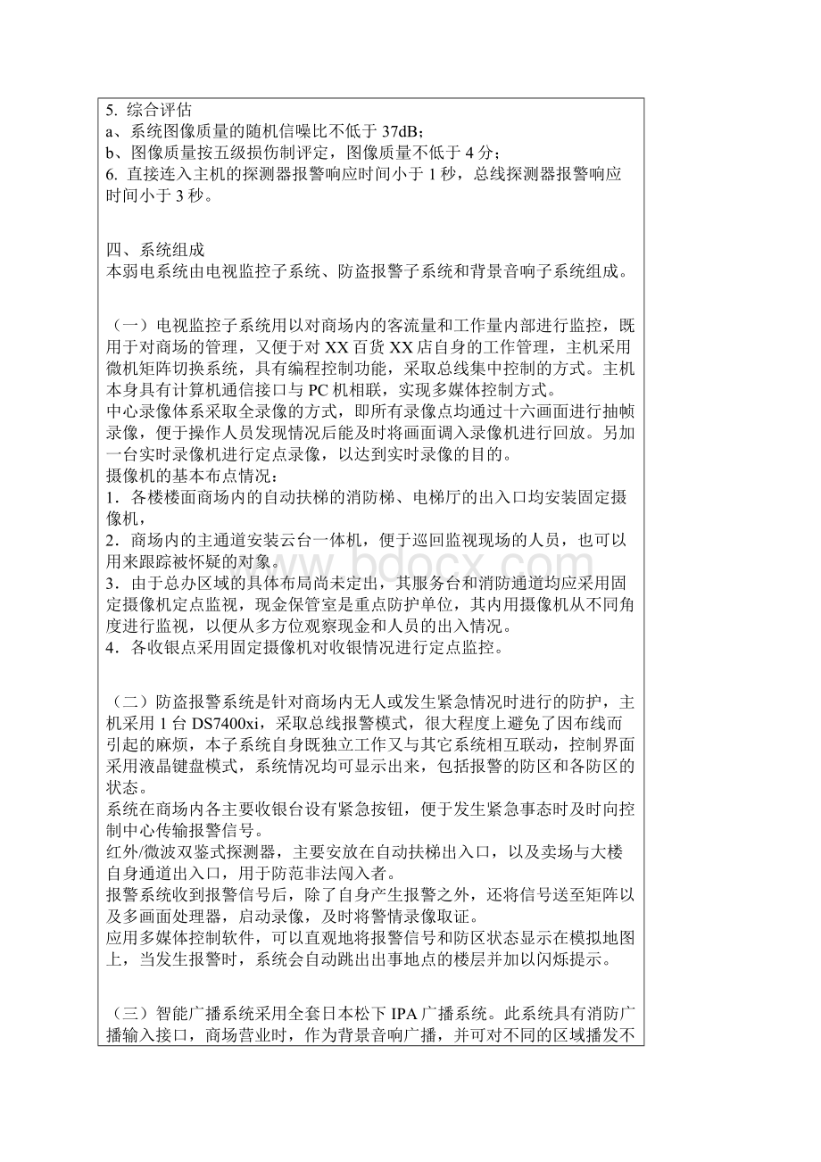 大型百货商厦智能化弱电系统典型工程设计方案.docx_第2页