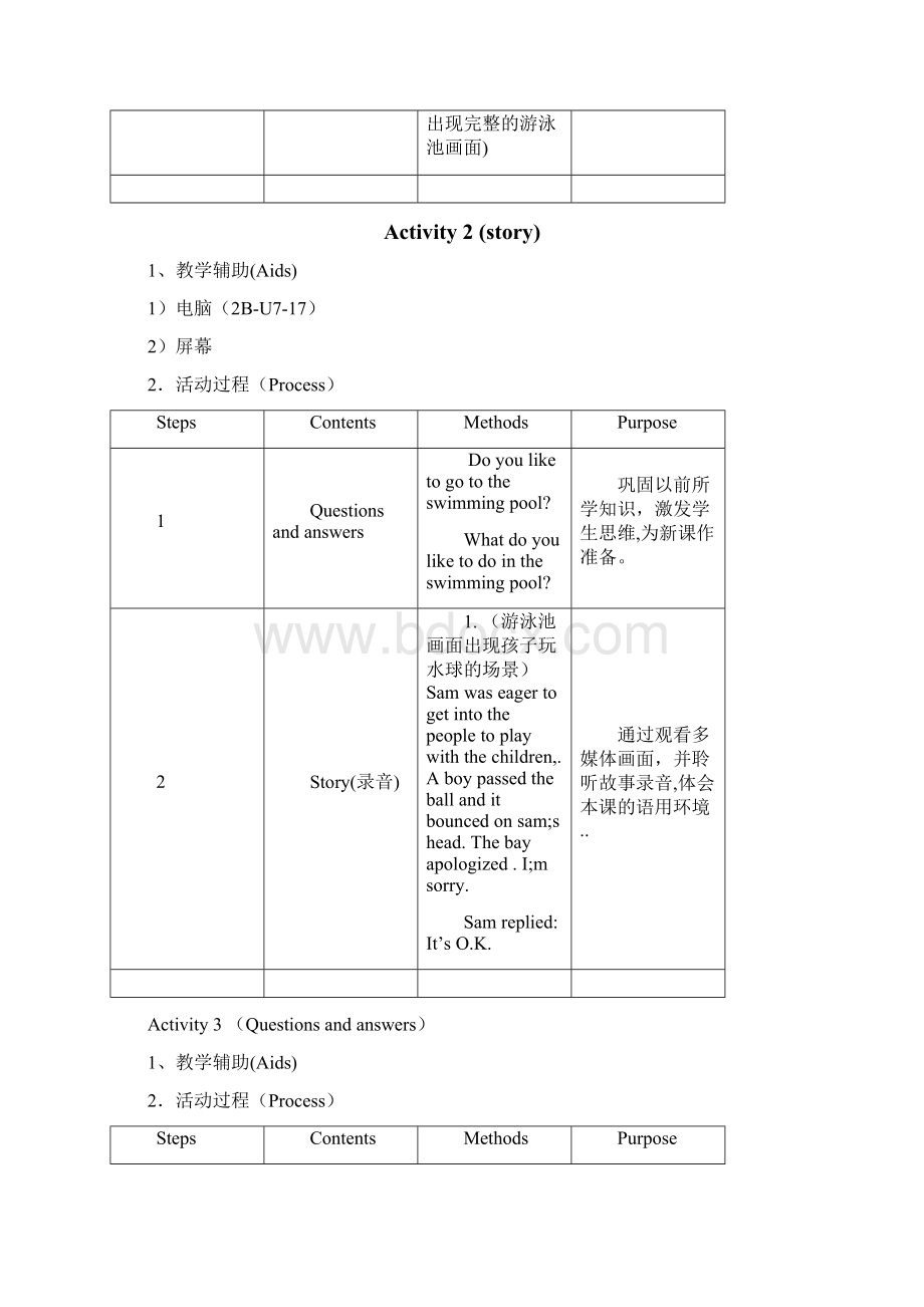 沪教版二年级英语教案 牛津2B Unit7 Hot summer2.docx_第2页