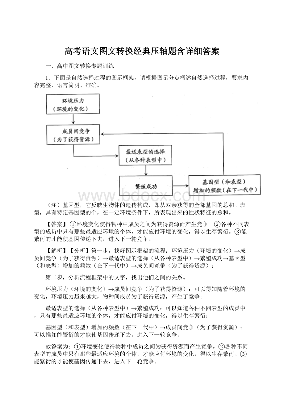 高考语文图文转换经典压轴题含详细答案.docx