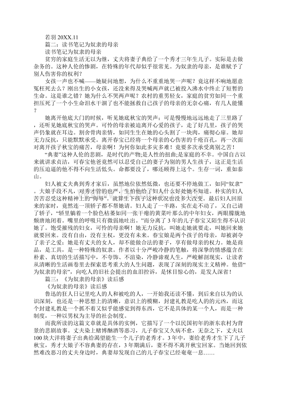 为奴隶的母亲读书笔记.docx_第3页