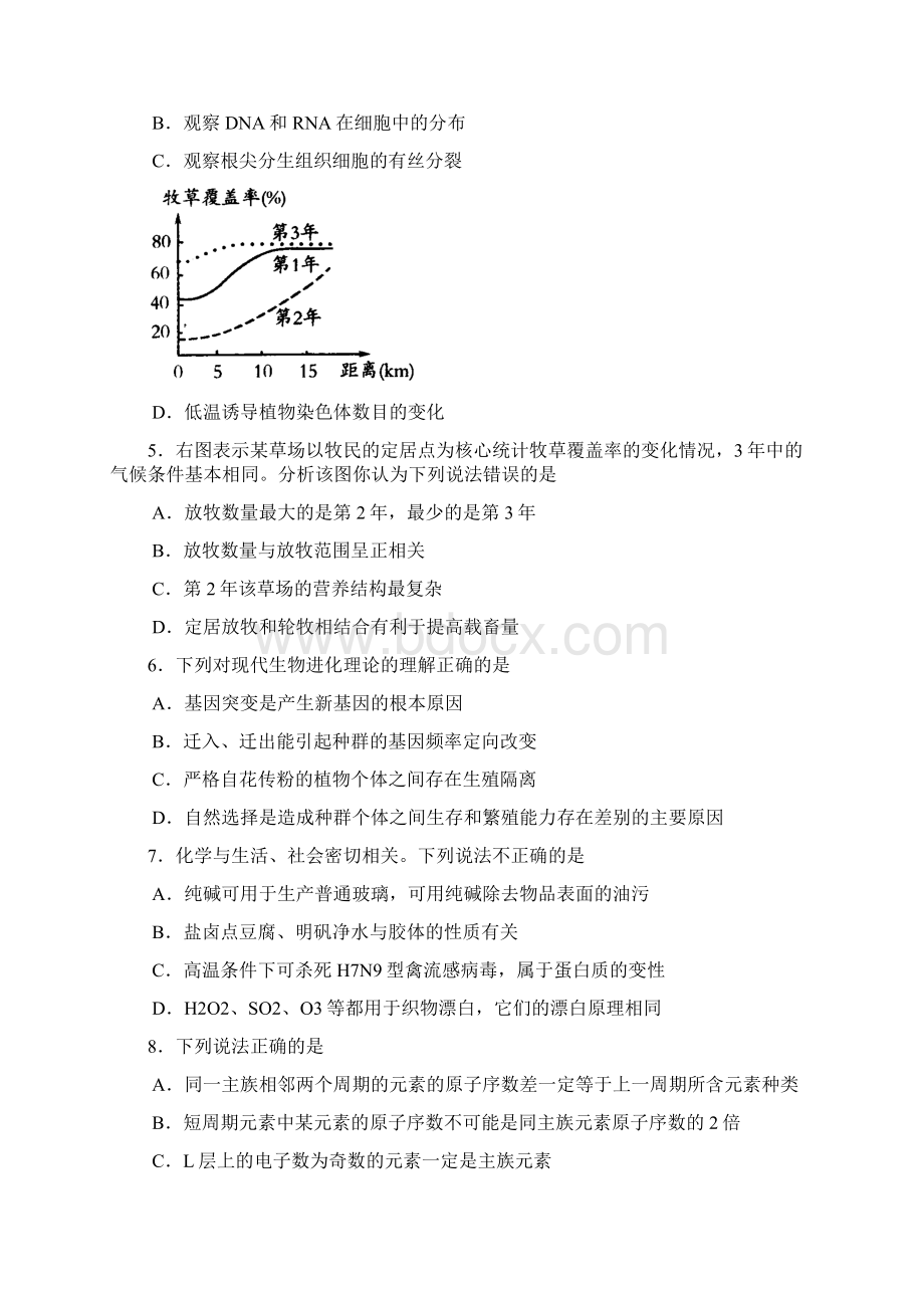 山东省潍坊市届高三第二次模拟考试 理综.docx_第2页