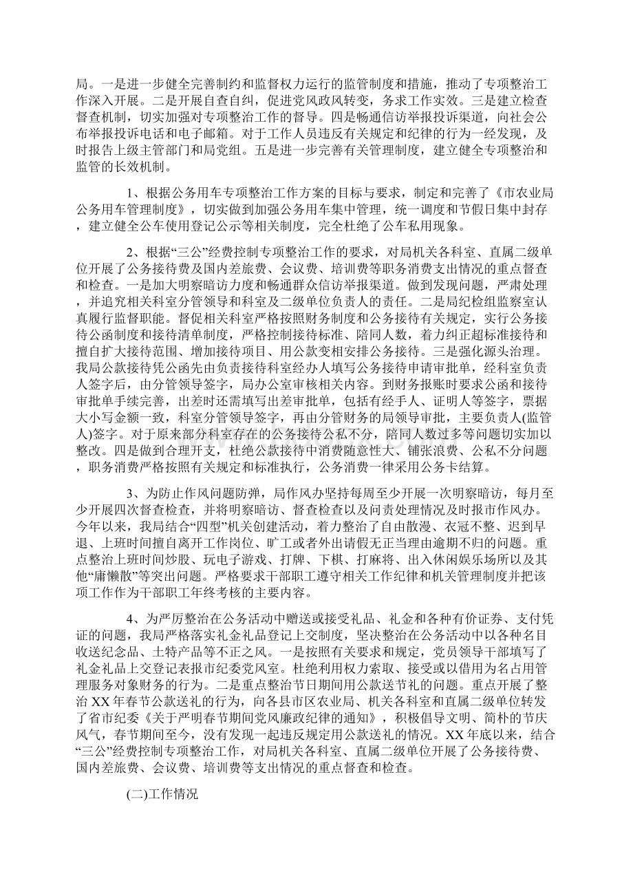 四风突出问题专项整治工作自查自纠报告.docx_第2页