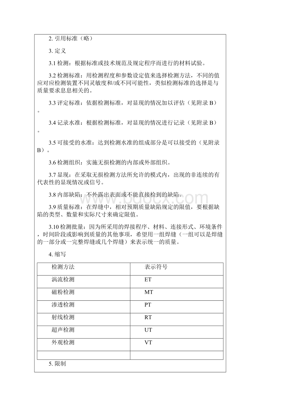 常用无损检测国际标准简略版Word文档下载推荐.docx_第2页