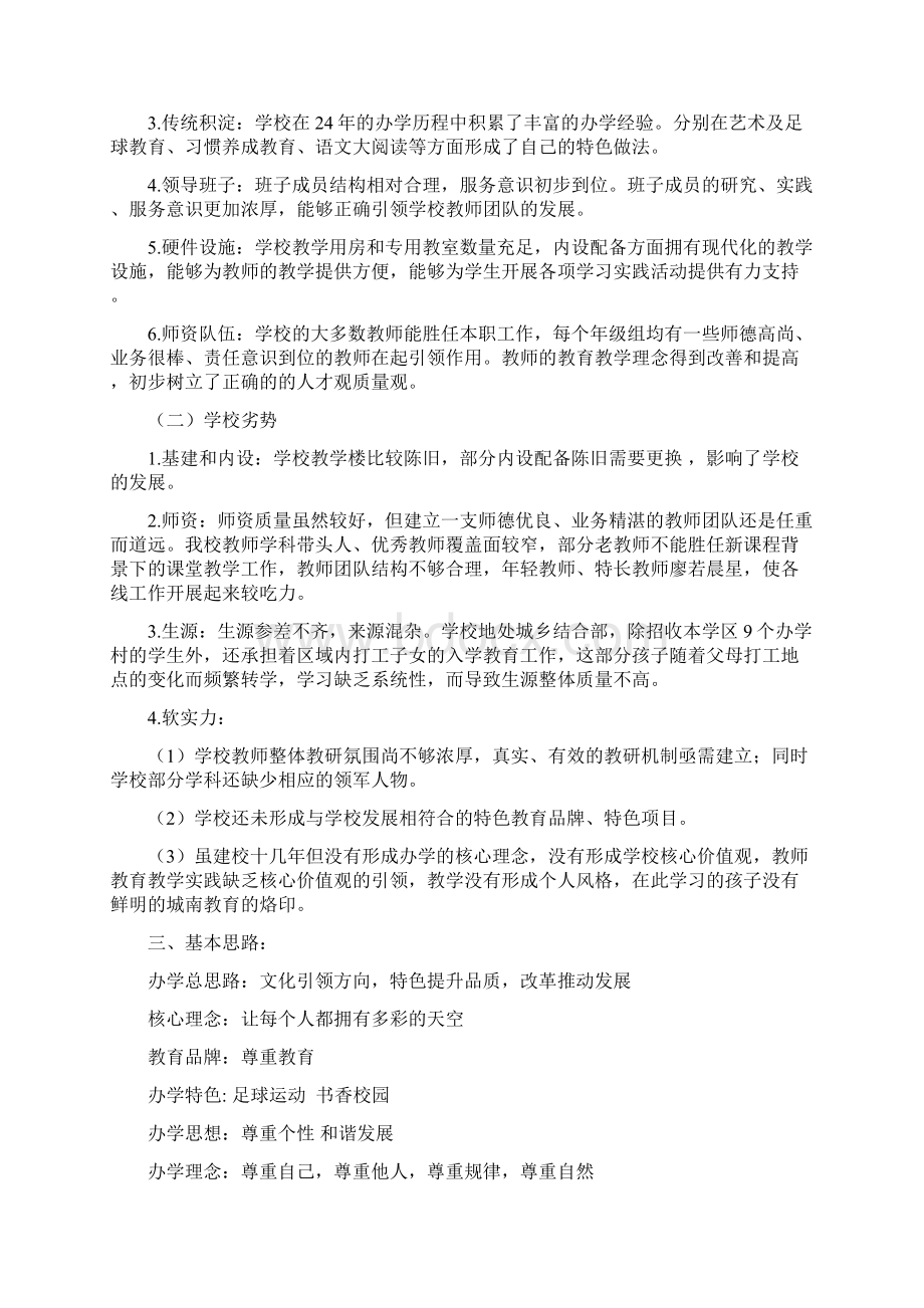 学校五年发展规划Word文档下载推荐.docx_第2页