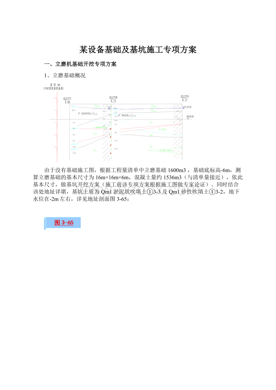 某设备基础及基坑施工专项方案.docx_第1页