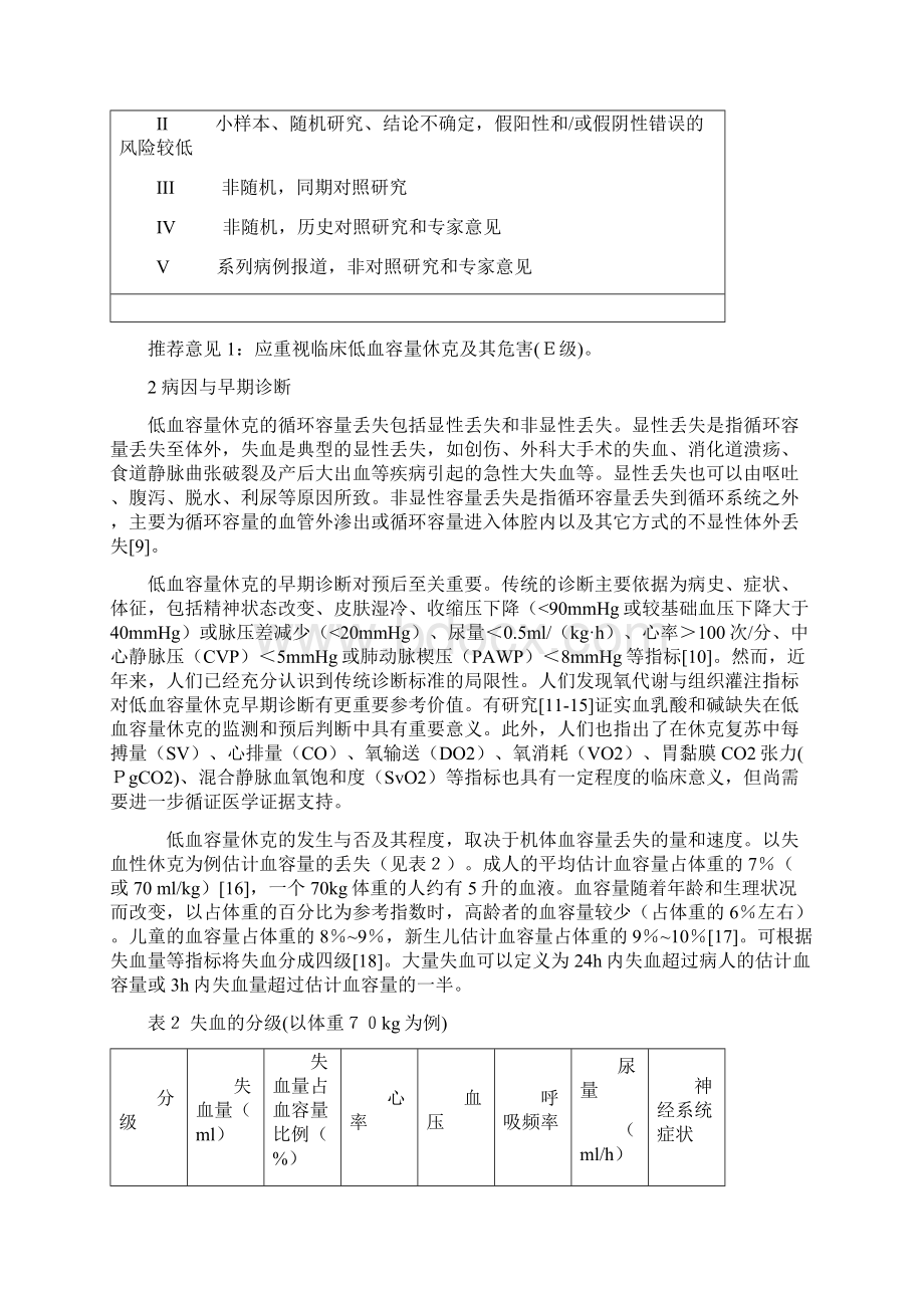 低血容量性休克复苏指南中华医学会Word文档格式.docx_第2页