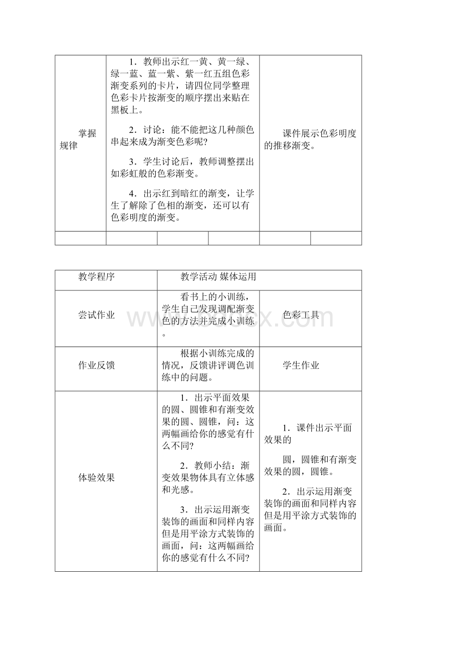 湖南美术出版社小学五年级上册美术教案打印版文档格式.docx_第3页