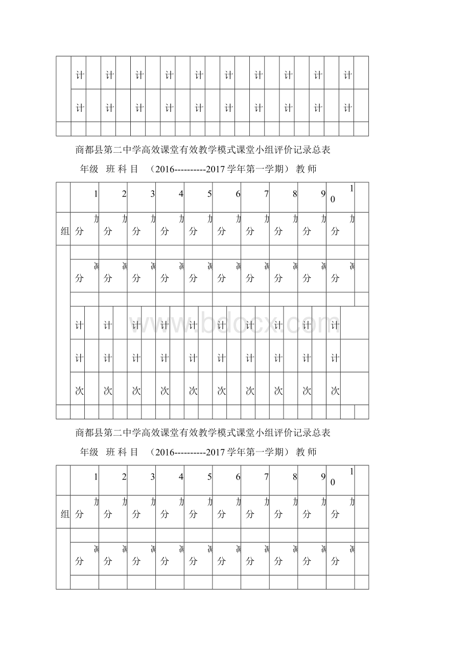 商都二中课堂小组评价模板.docx_第3页