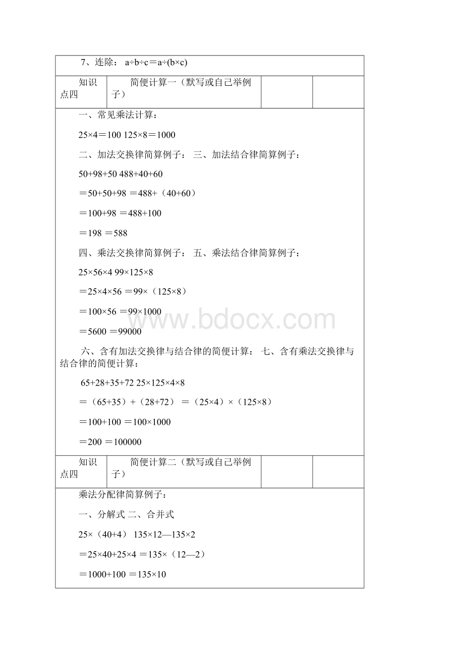 沪教版小学四年级数学下册知识点整理Word格式文档下载.docx_第2页