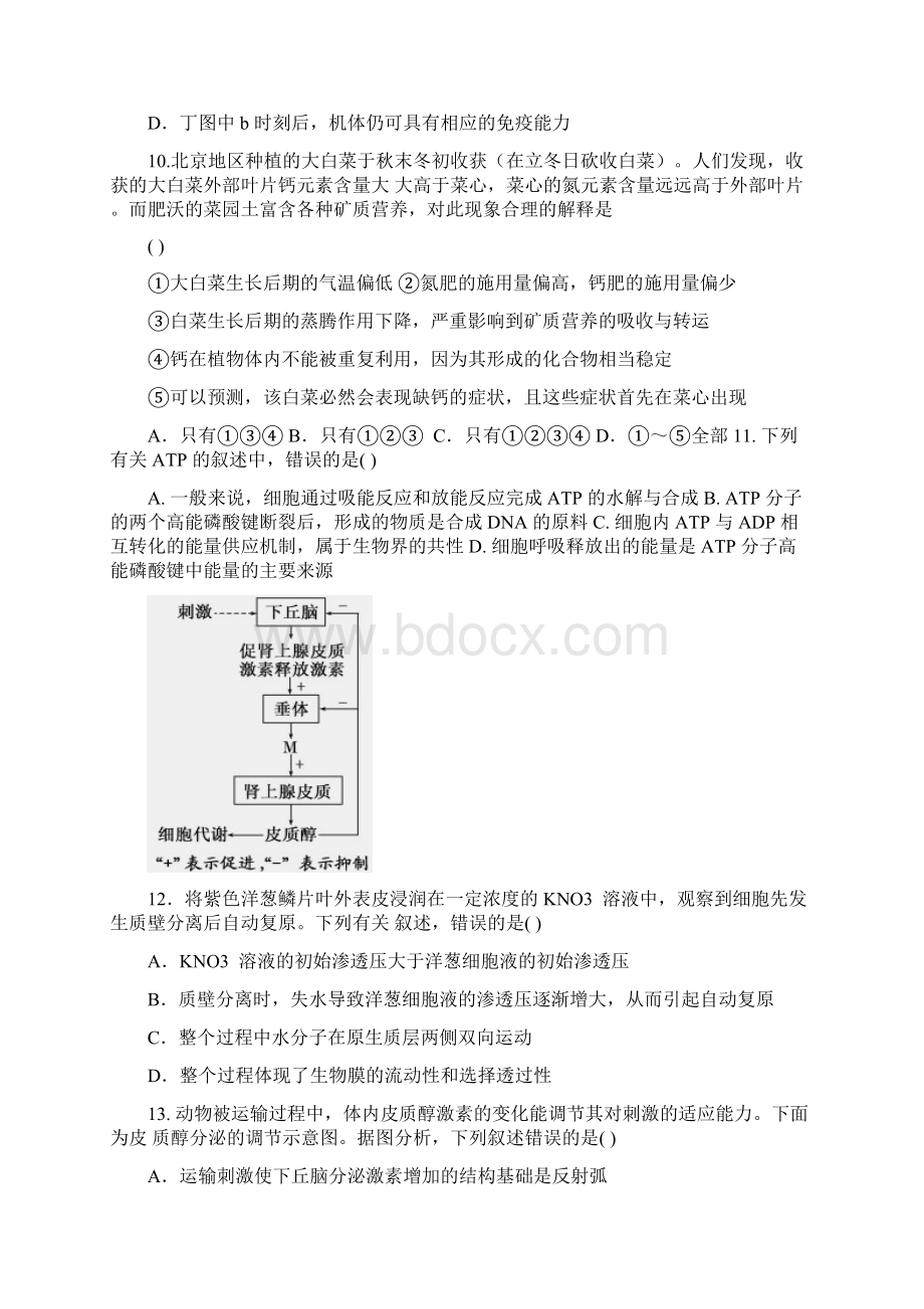 江西省南昌县高三生物考前辅导卷.docx_第3页