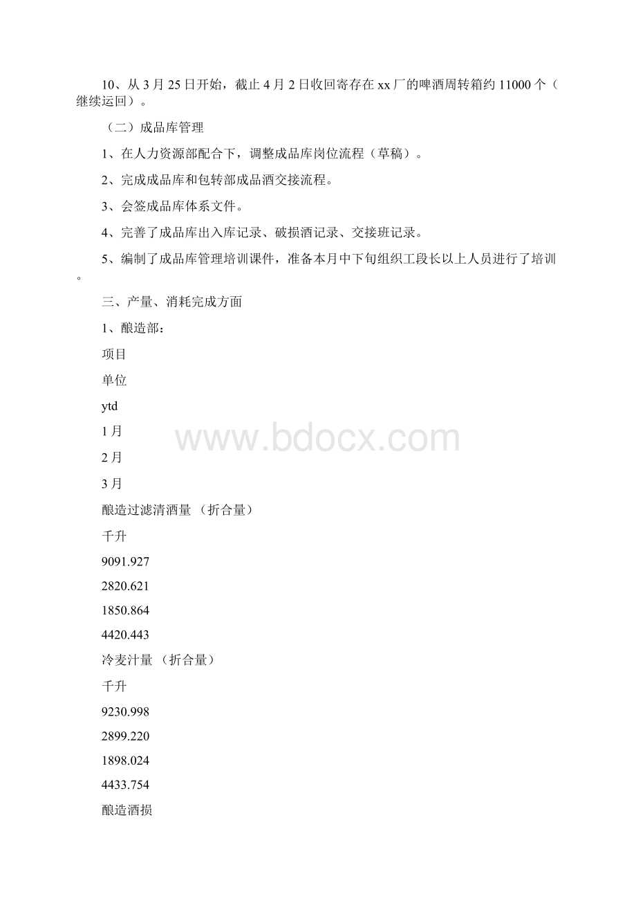 生产部一季度份工作总结.docx_第2页