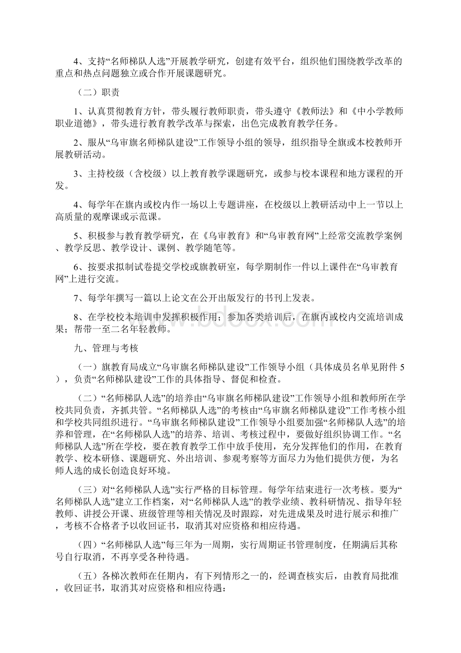 乌审旗名师梯队建设工程实施方案文档格式.docx_第3页