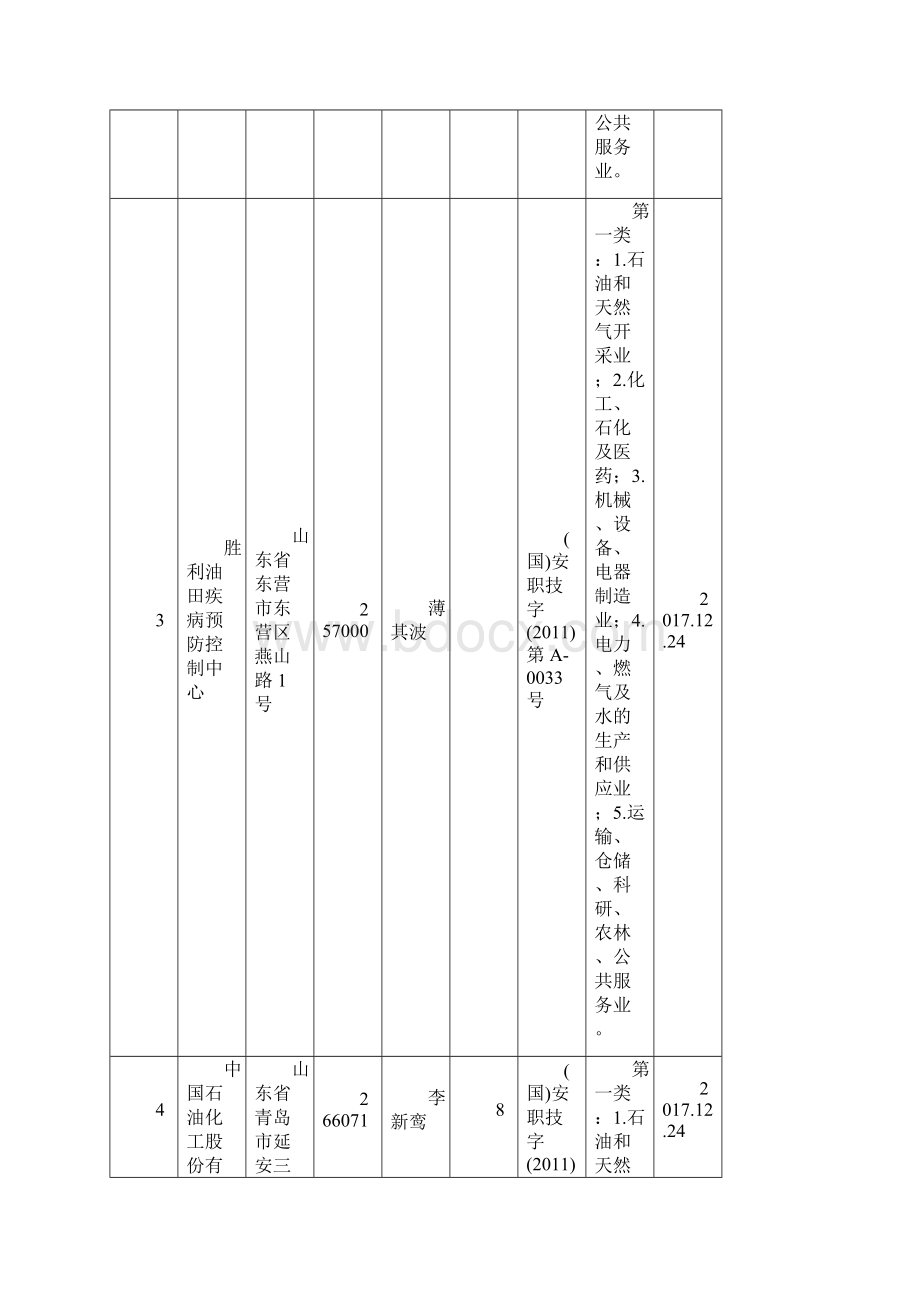 山东职业卫生技术服务机构基本信息汇总表文档格式.docx_第3页