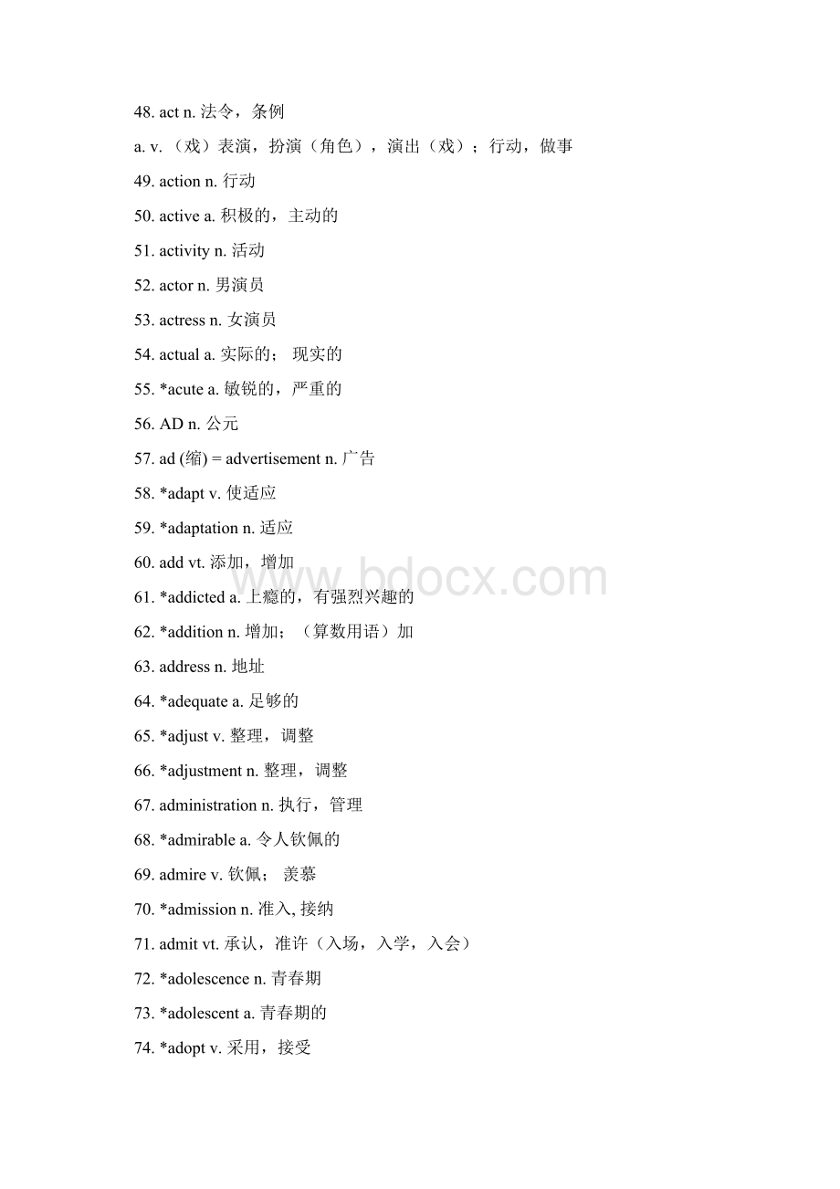 高中英语词汇表课程标准 全面.docx_第3页