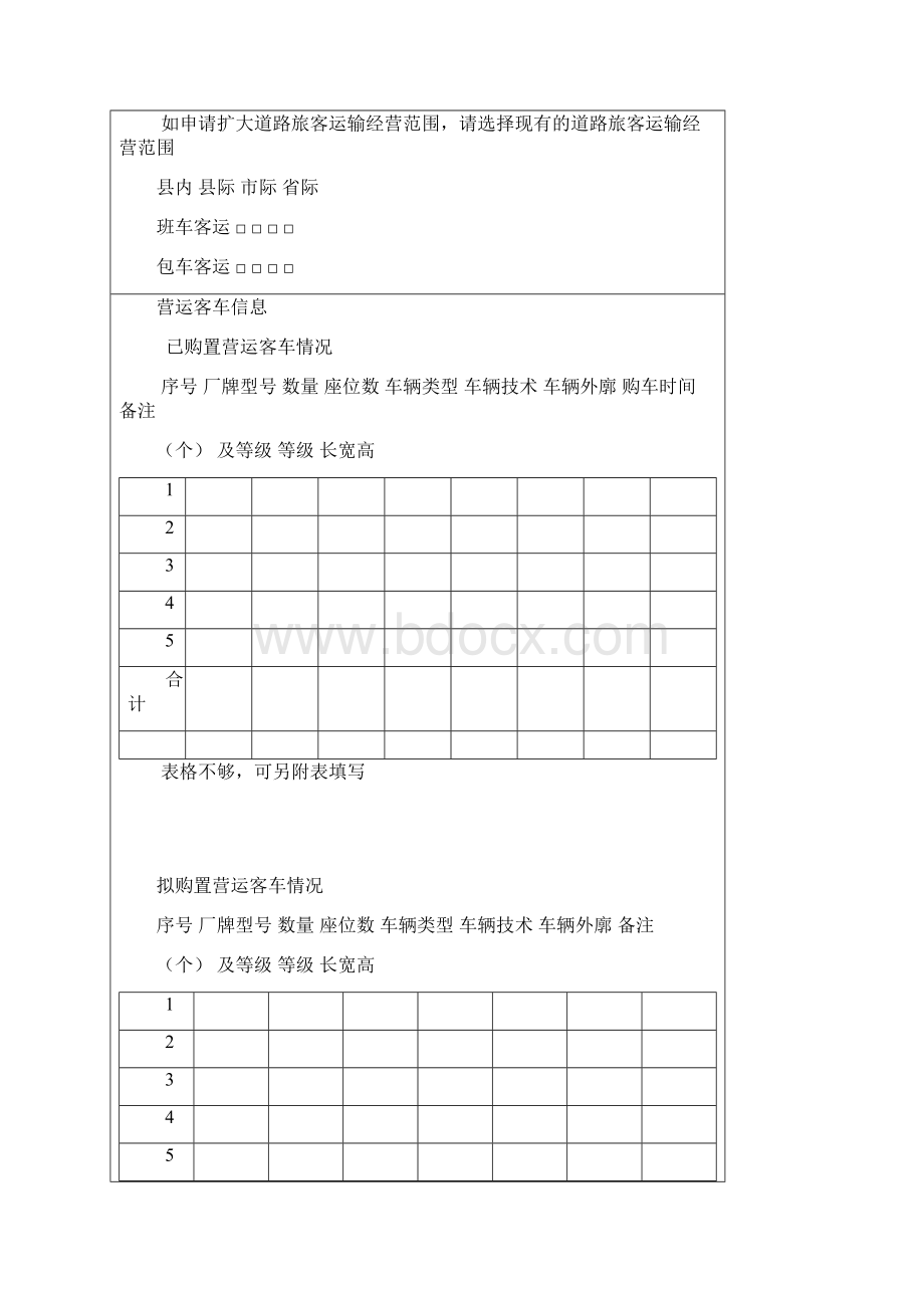 道路运输经营变更备案登记表模板Word文档格式.docx_第2页