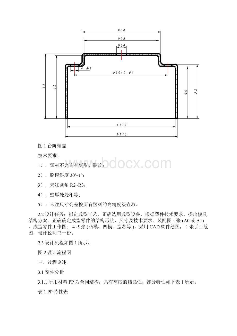 精品用于注射台阶端盖的成型模具设计毕业论文说明书.docx_第3页