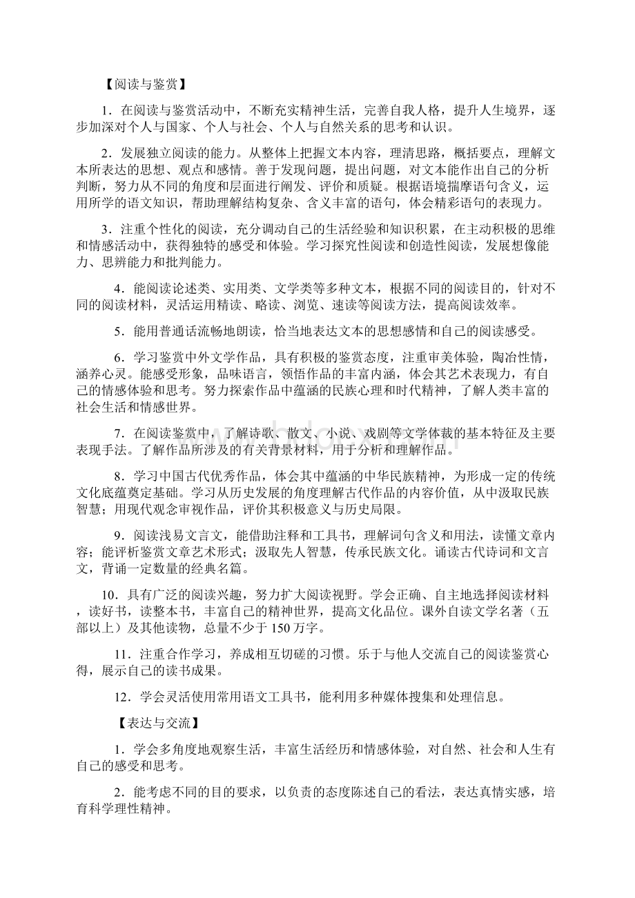 普通高中语文学科必修二模块教学指导意见Word文档格式.docx_第2页