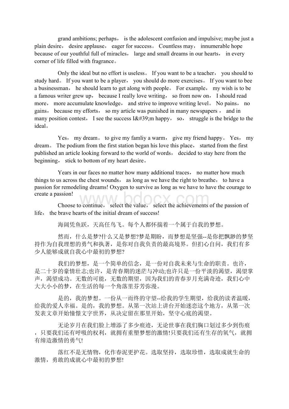 英文演讲稿精选15篇演讲稿高品质版Word文件下载.docx_第3页