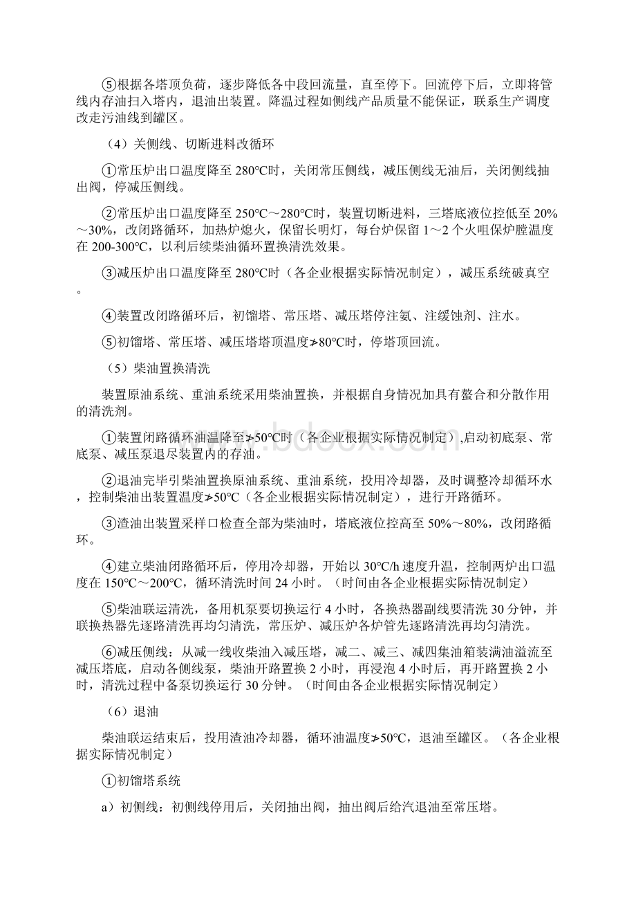 炼油厂装置停工开工技术方案大全Word下载.docx_第2页