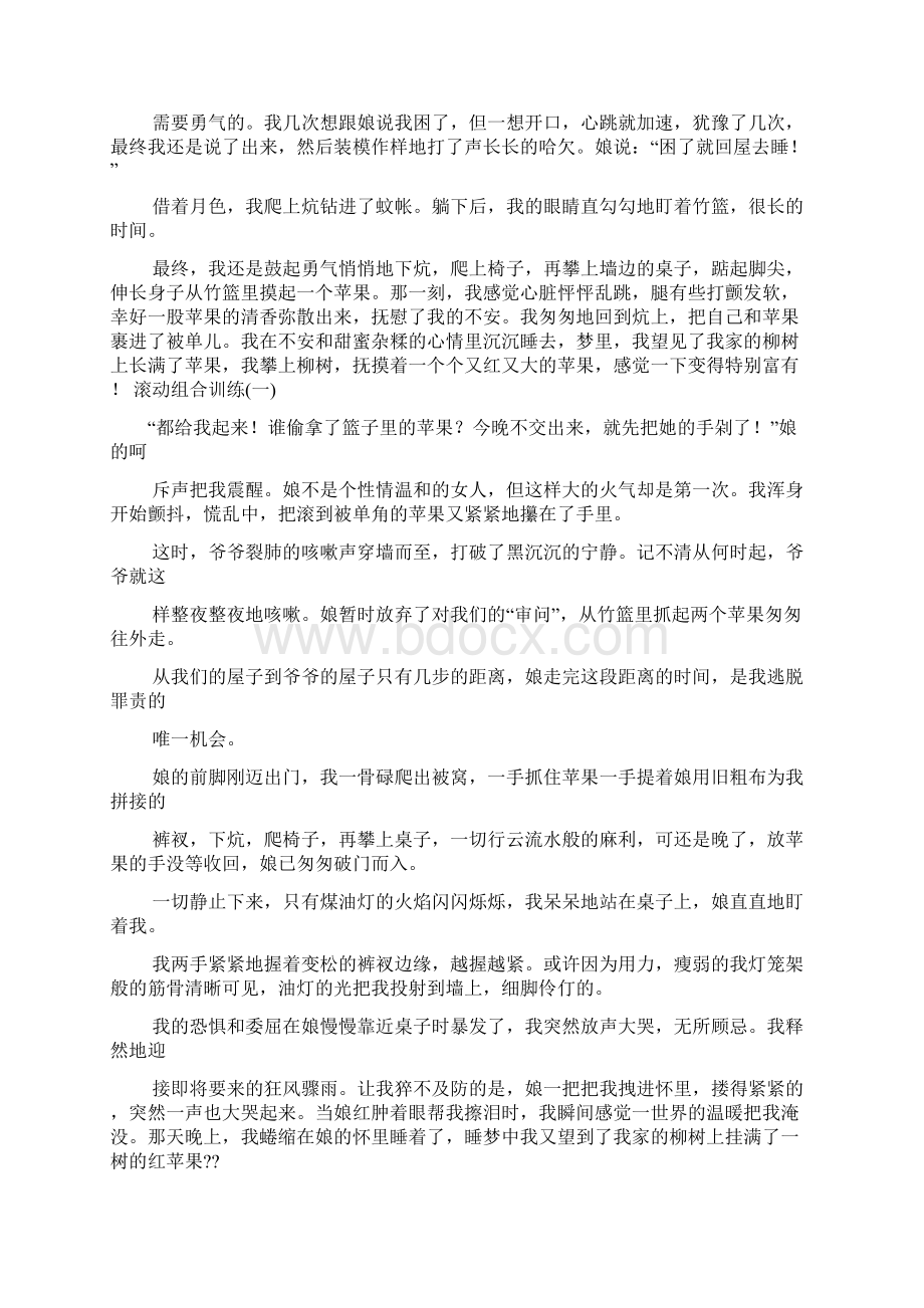 中考现代文阅读训练及答案Word文件下载.docx_第2页