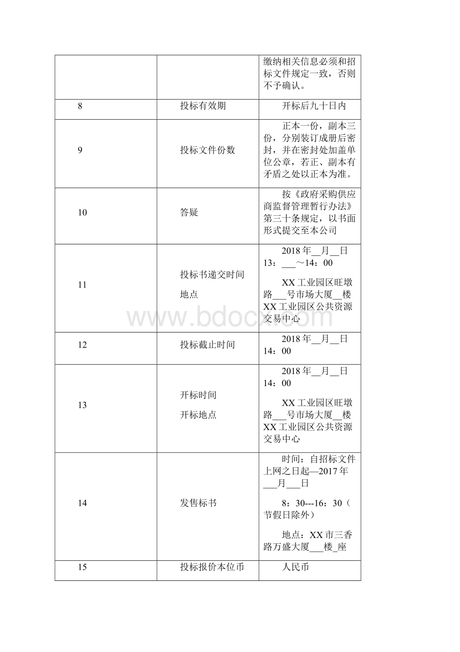 网上事务服务大厅一期采购招标文件模板.docx_第3页