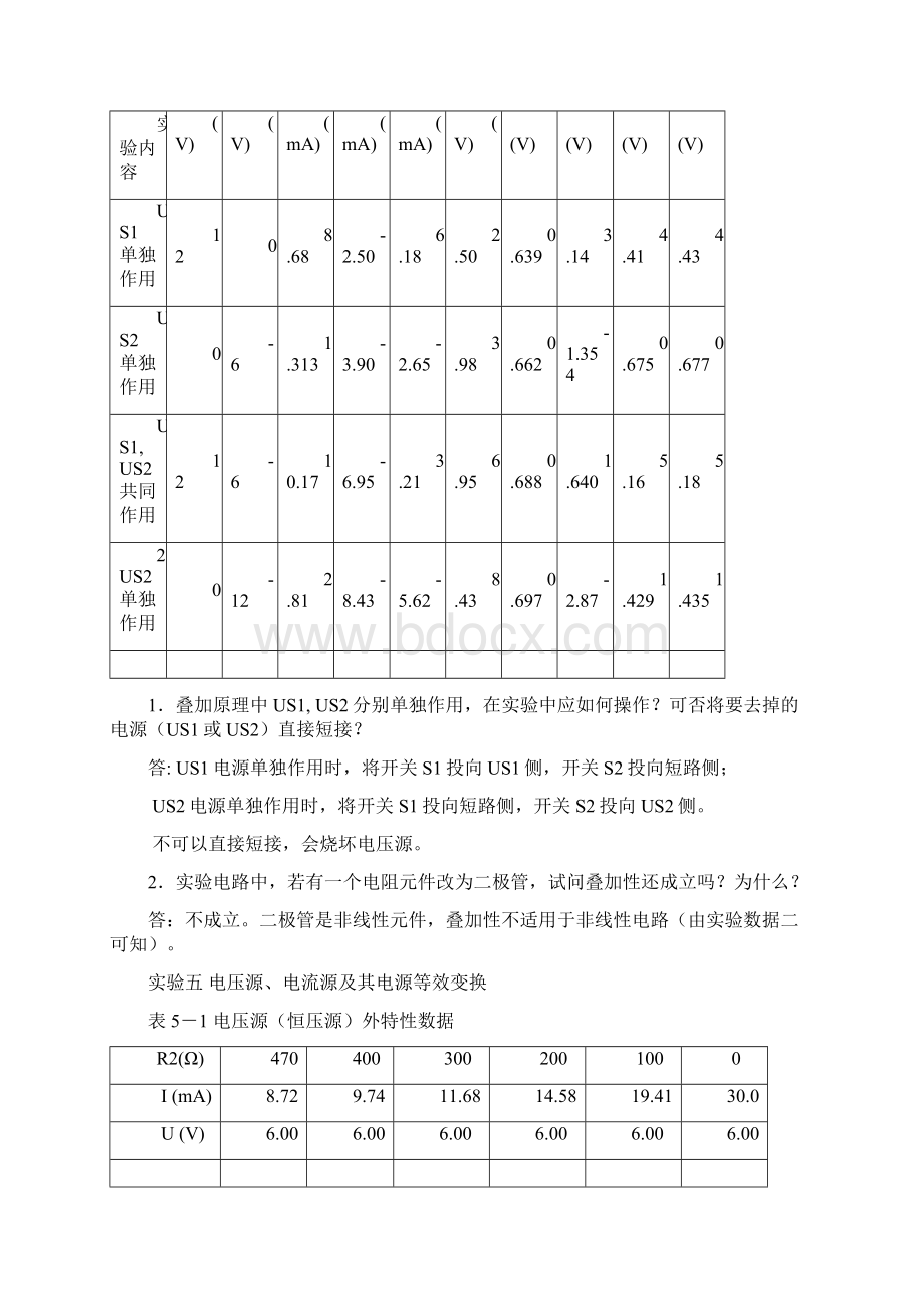 电工实验报告答案厦门大学精编WORD版.docx_第2页