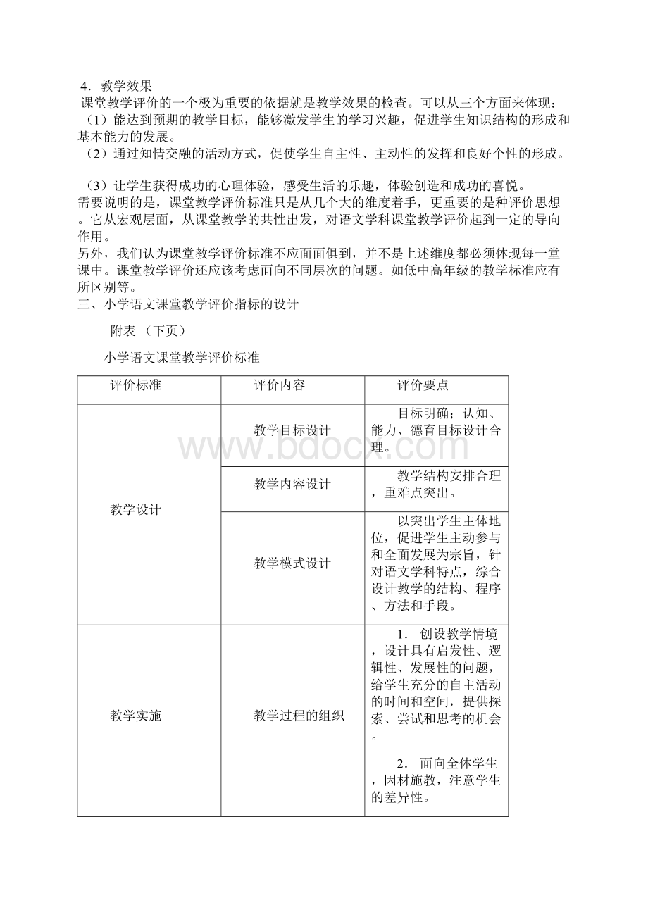 小学各科高效课堂教学评价标准Word格式文档下载.docx_第3页