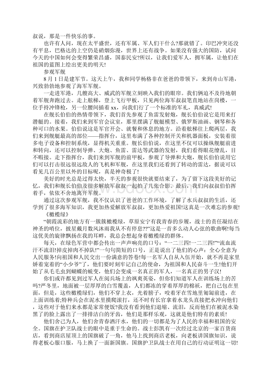 有关建军节的300字作文Word文档下载推荐.docx_第2页