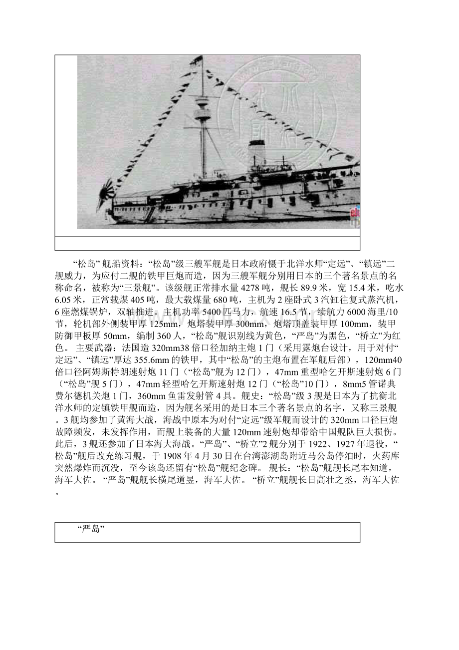 甲午战争时日本海军舰船资料.docx_第3页