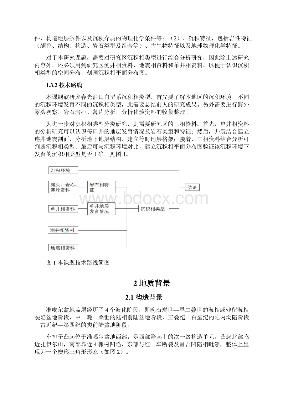 准噶尔盆地春光油田白垩系沉积相类型分析毕业论文.docx_第3页